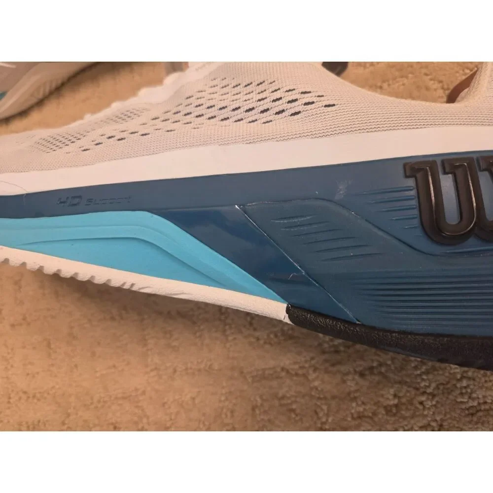 New Wilson Shoes Mens Size 11 White Blue Rush Pro 4.0 Tennis Ortholite